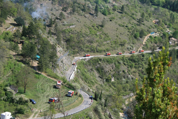 saillans feu hauteur massif Essarts