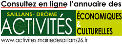 activités économiques Saillans Drôme