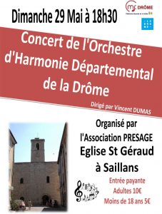 Affiche Concert Saillans