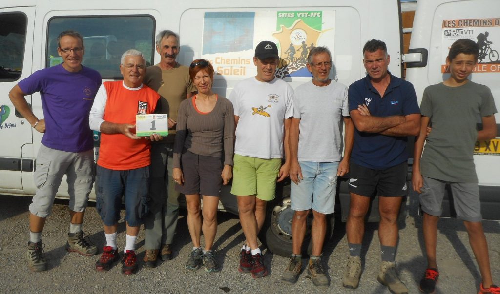 L'équipe organisatrice rando du 04 09 2016