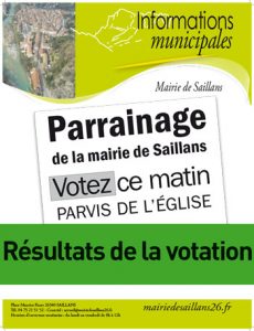 parrainage mairie de saillans élections présidentielles