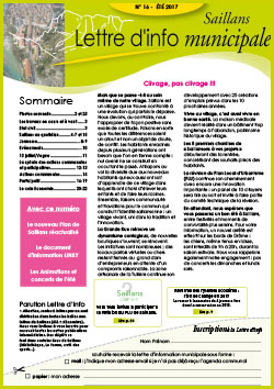 lettre d'info municipale n° 16 été 2017