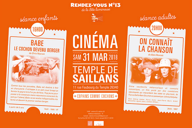 bête lumineuse cinéma Saillans