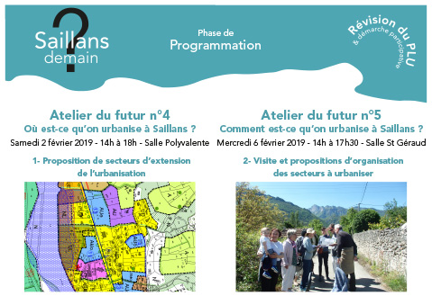 révision du PLU Saillans ateliers 4 et 5