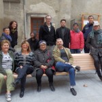 Installation des bancs et corbeilles - grande rue - Saillans