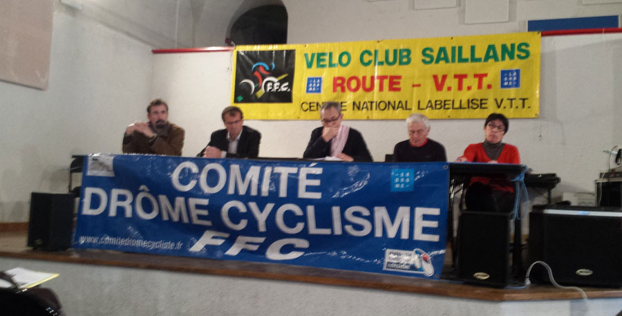 AG comité drôme cyclisme à Saillans