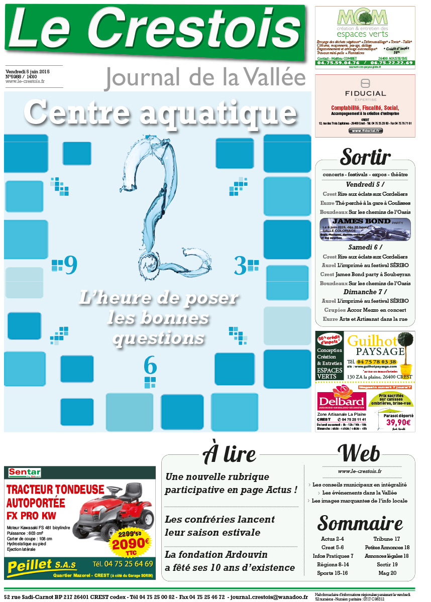 Centre aquatique : réunion publique mardi 09 juin