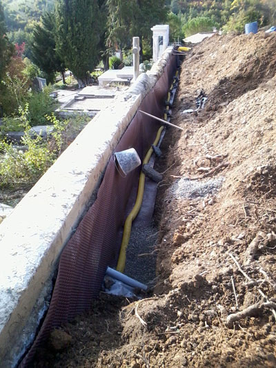 Le cimetière, travaux réalisés