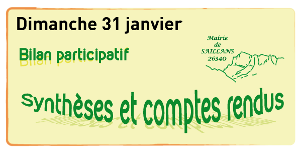 bilan participatif synthèses mairie de saillans 2015