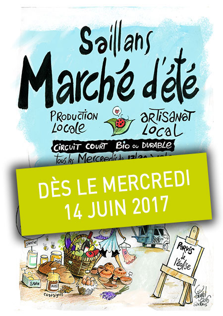 Le marché d'été dès le mercredi 14 juin 2017