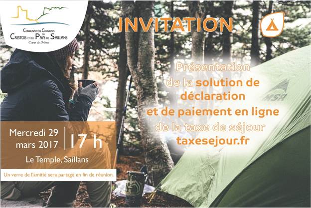 INVITATION aux hébergeurs touristiques - Outil de collecte de la Taxe de Séjour