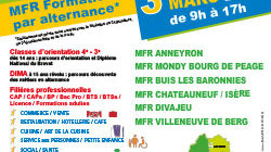 3 mars 2018  - Journée portes ouvertes M.F.R Drome Ardèche