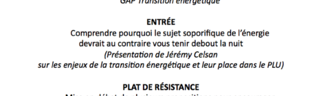 Conférence débat Transition Énergétique et PLU