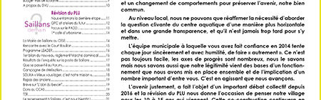 Lettre d'info municipale n° 22 hiver 2018