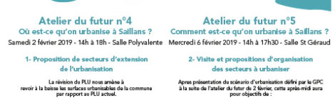 ateliers 4 et 5 révision du PLU Saillans