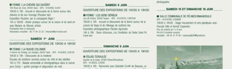 DU 30 MAI AU 16 JUIN, PARCOURS ARTISTIQUE AVEC 45 ARTISTES