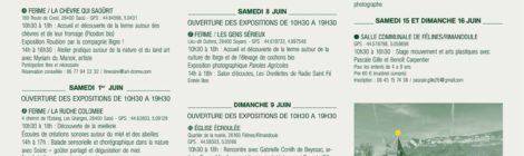 DU 30 MAI AU 16 JUIN, PARCOURS ARTISTIQUE AVEC 45 ARTISTES