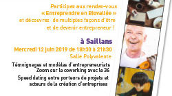 Entreprendre en Biovallée le 12 juin 2019 à Saillans