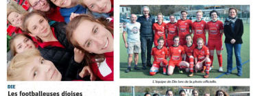 l’équipe féminine du Diois Football Club cherche des joueuses