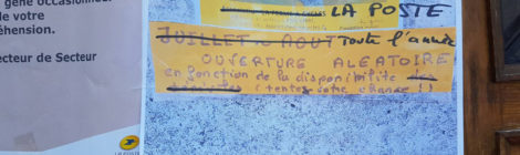 Une énième fermeture du bureau de Poste le samedi